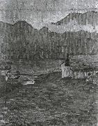 Giovanni Giacometti Giorno di pioggia oil painting artist
